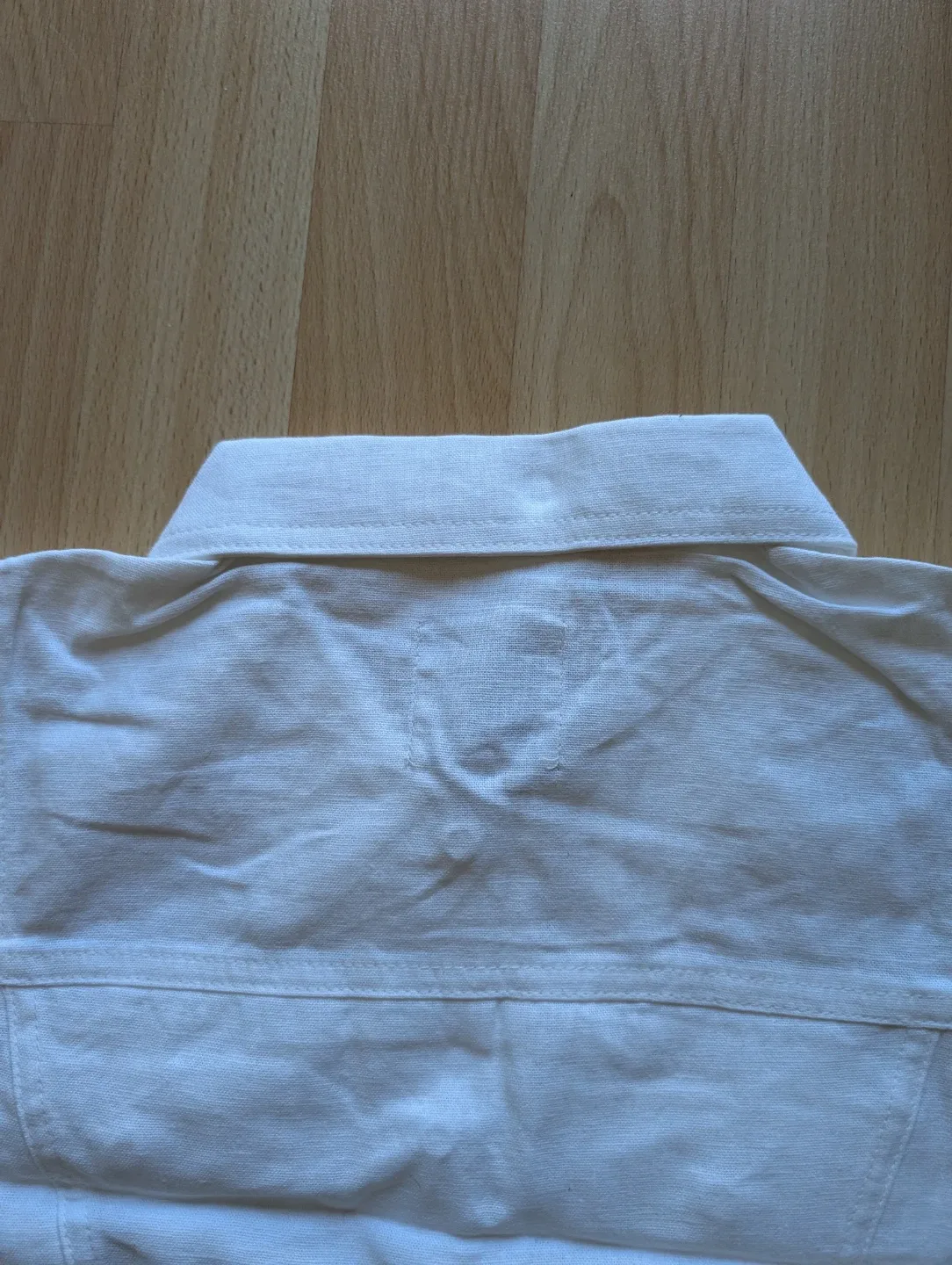 LOVE TREE White Sleeveless linen blend vest tank - photo 4