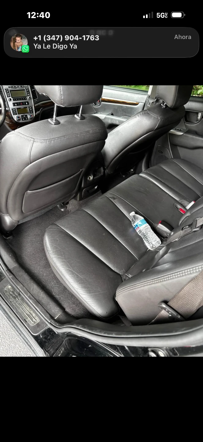 Hyundai Santa Fe Black Leather Interior - photo 3