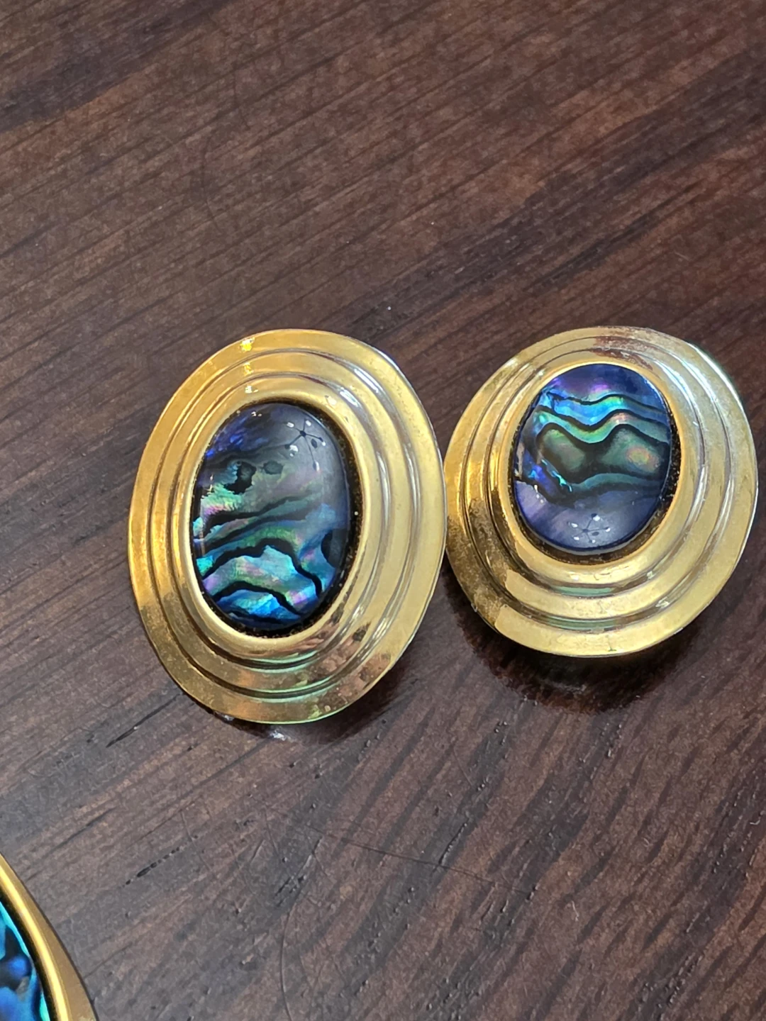 Vintage Abalone Shell Necklace and Earring Set ⚽️ - photo 3