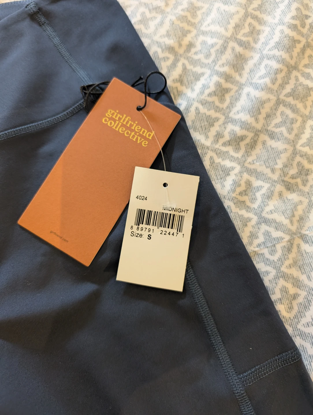 Girlfriend Collective "Midnight" leggings size S