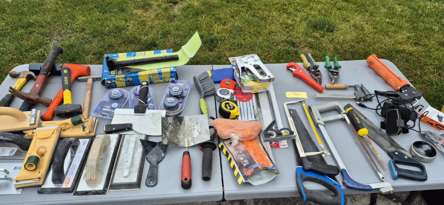 Assorted Tool Lot - Hammers, Saws, Trowels & More