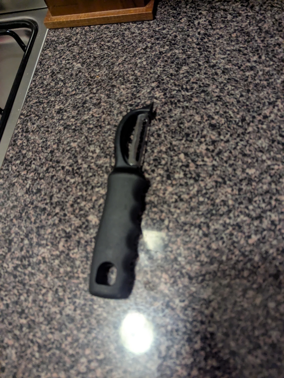 Black Ergonomic Peeler