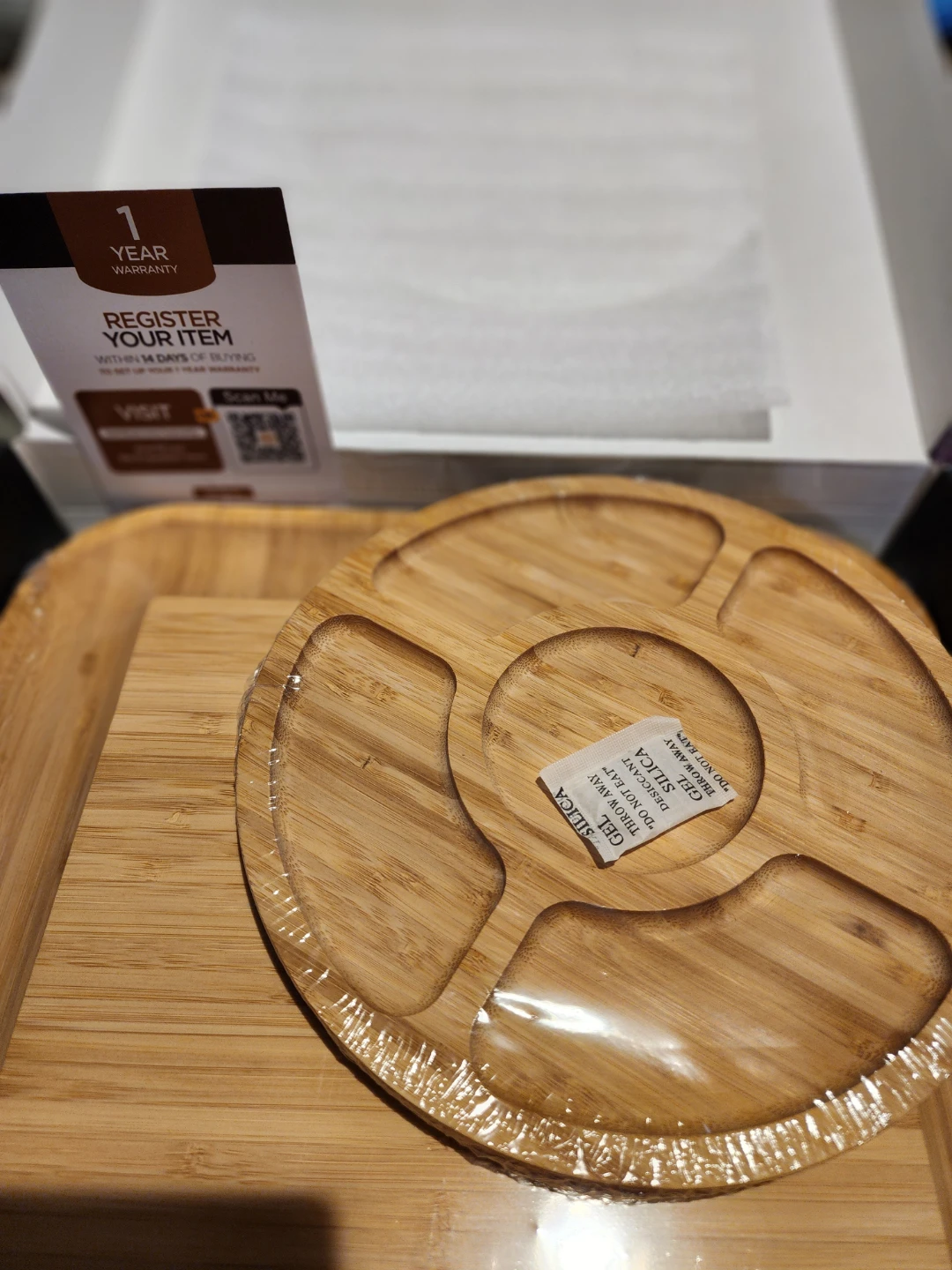 Bambüsi Collection Cheese Board Set with Serving Utensils - photo 3