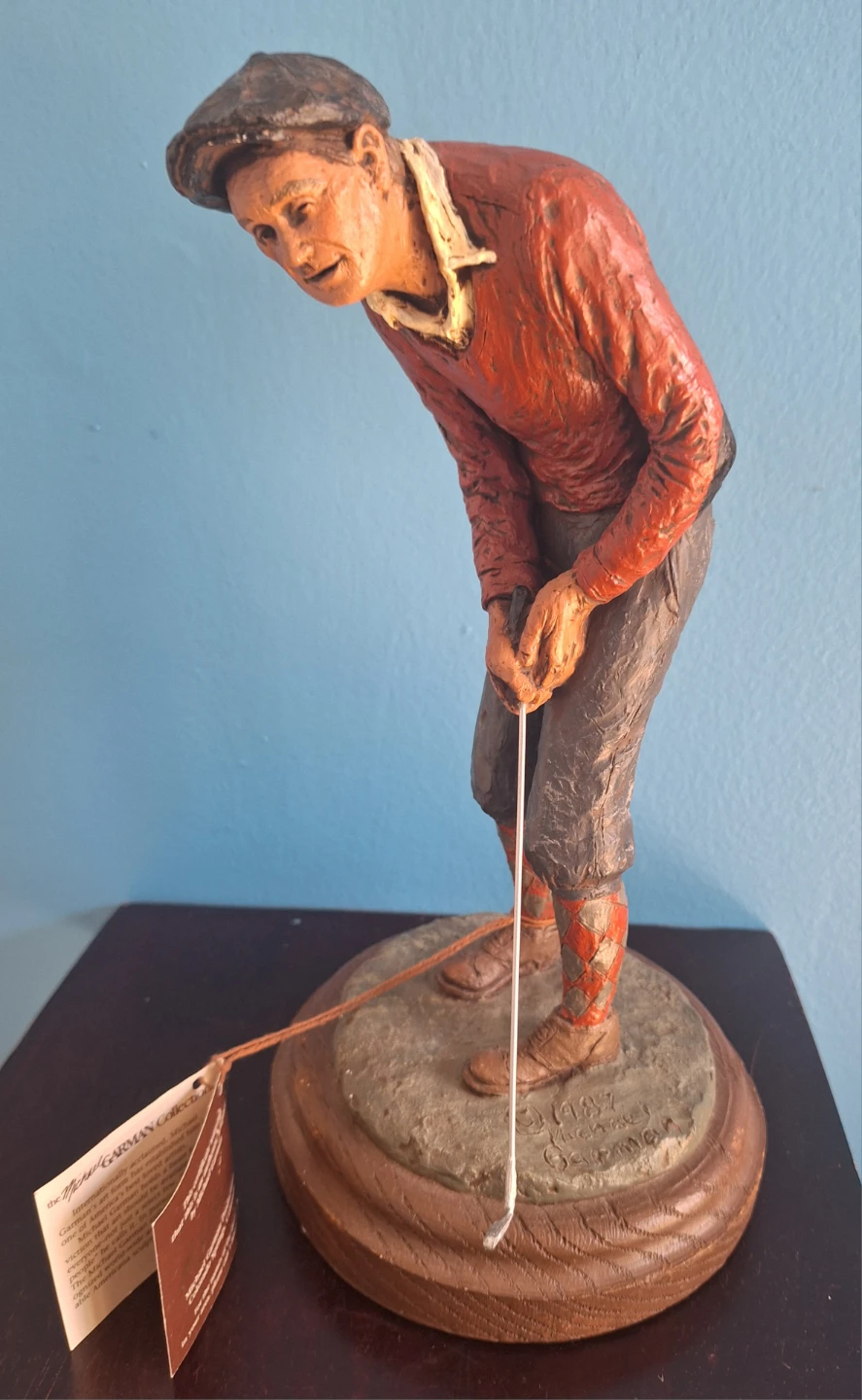 "Knickers"  Golfer Sculpture by Michael Garman - photo 3