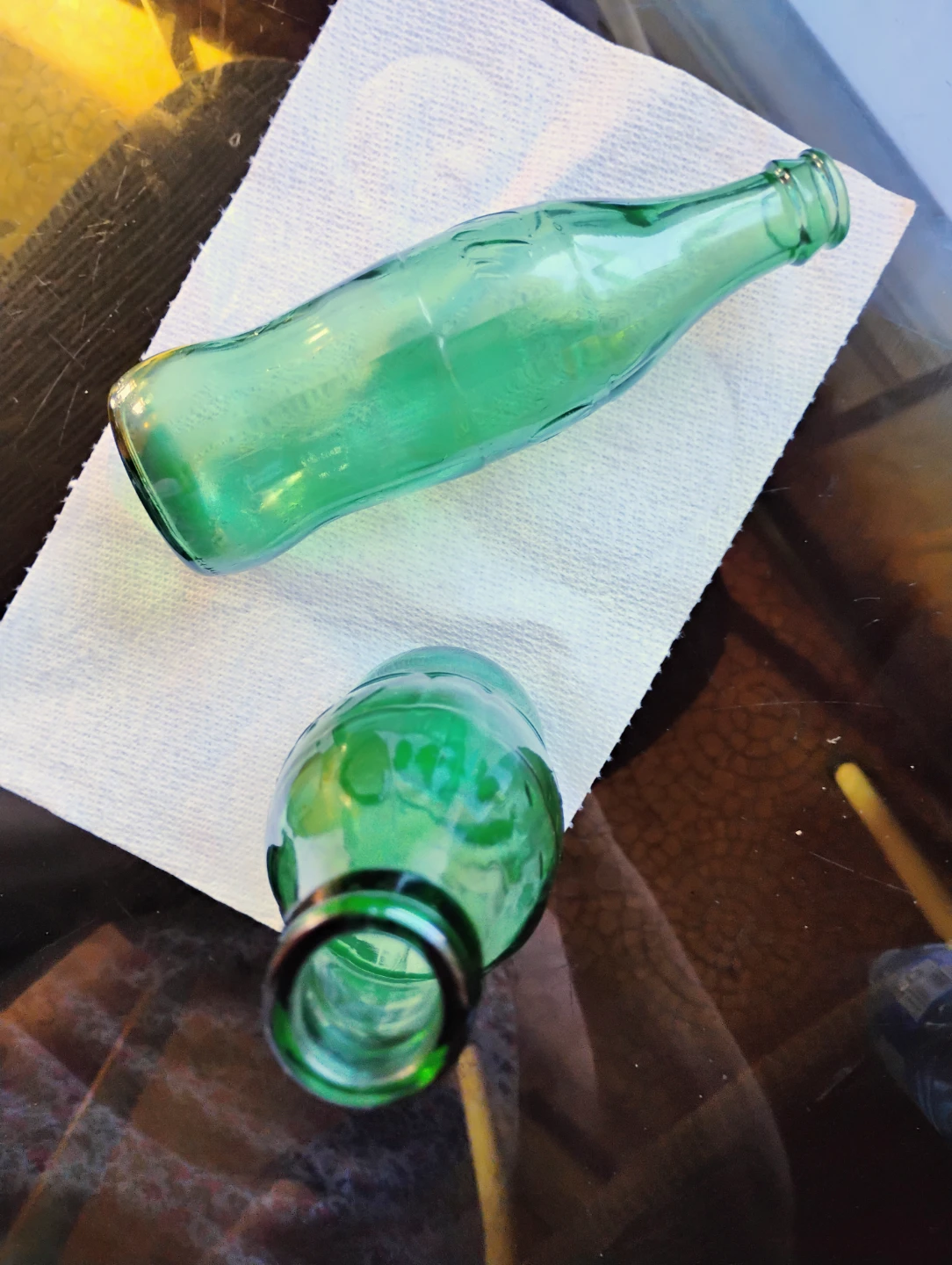 Vintage Green Coca Cola Bottles - exact year unknown - photo 4