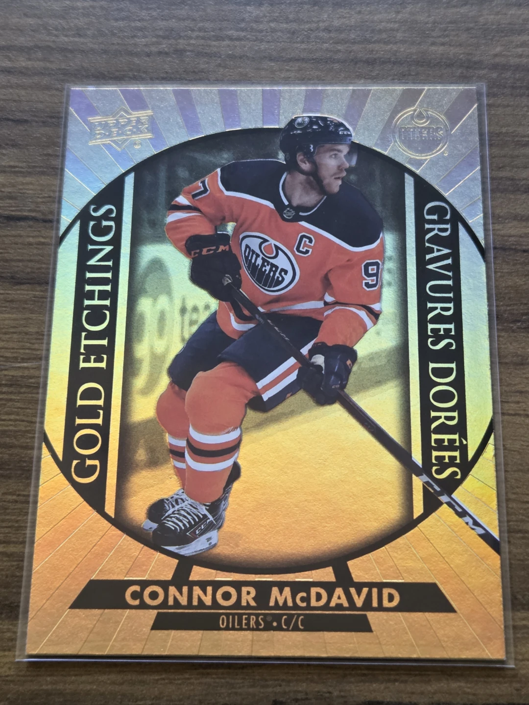 2020-21 Upper Deck Tim Hortons Gold Etchings Connor McDavid G-1