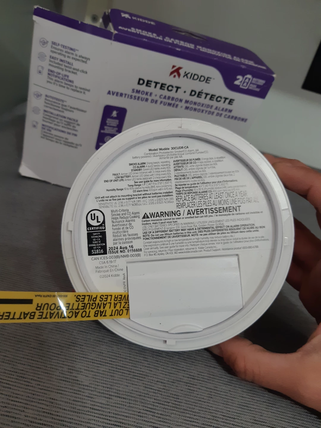 Kidde Hardwired Combination Smoke detector and CO Alarm - photo 3