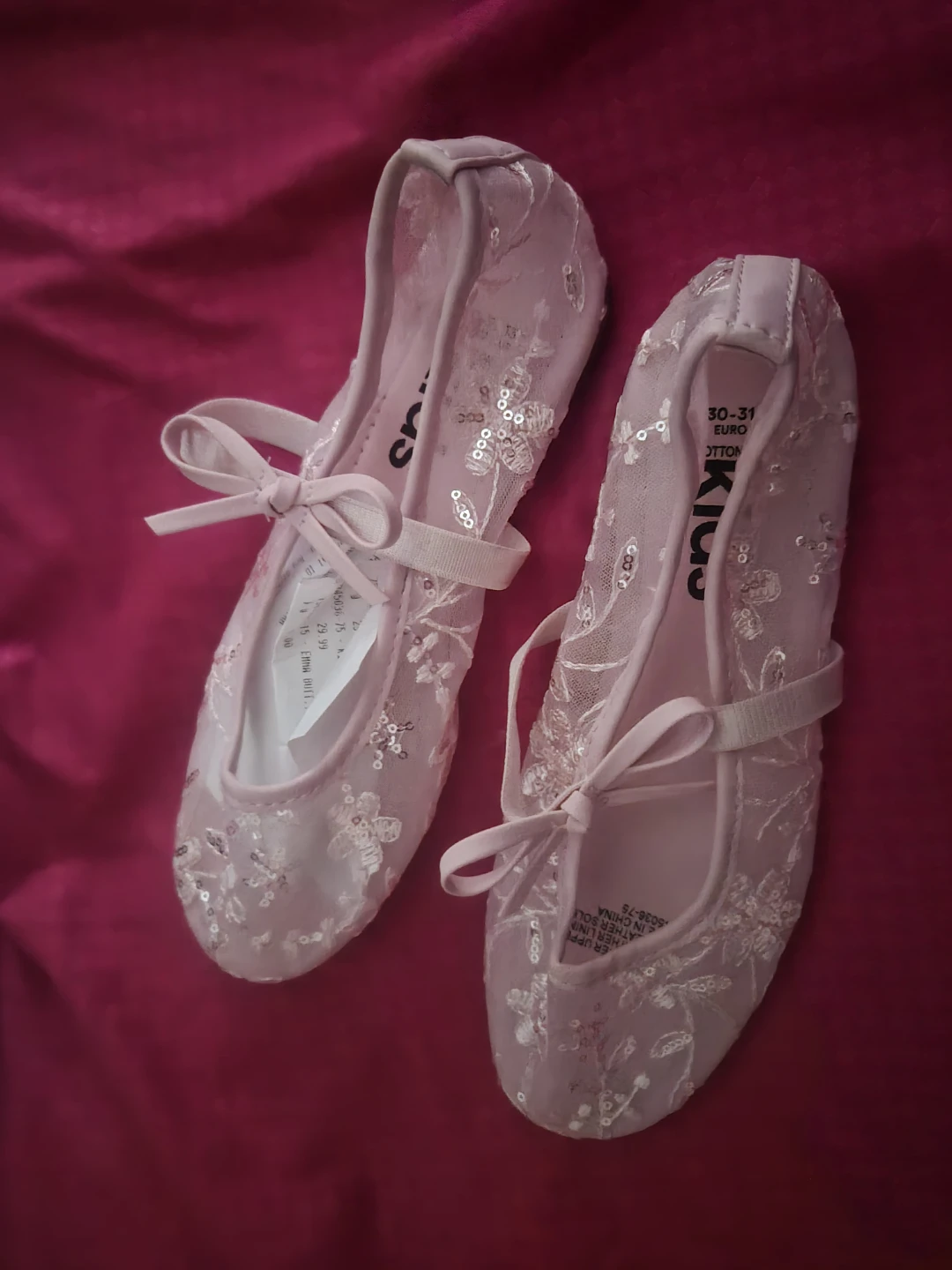 Kius Pink Sequin Ballet Flats - EUR 30-31