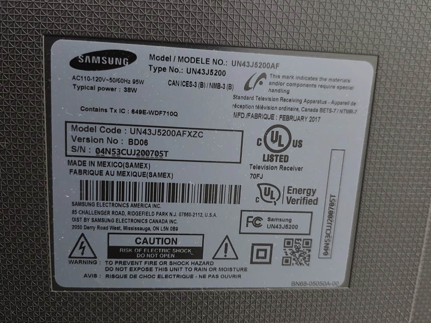 Samsung UN43J5200AF 43" Smart TV - photo 4