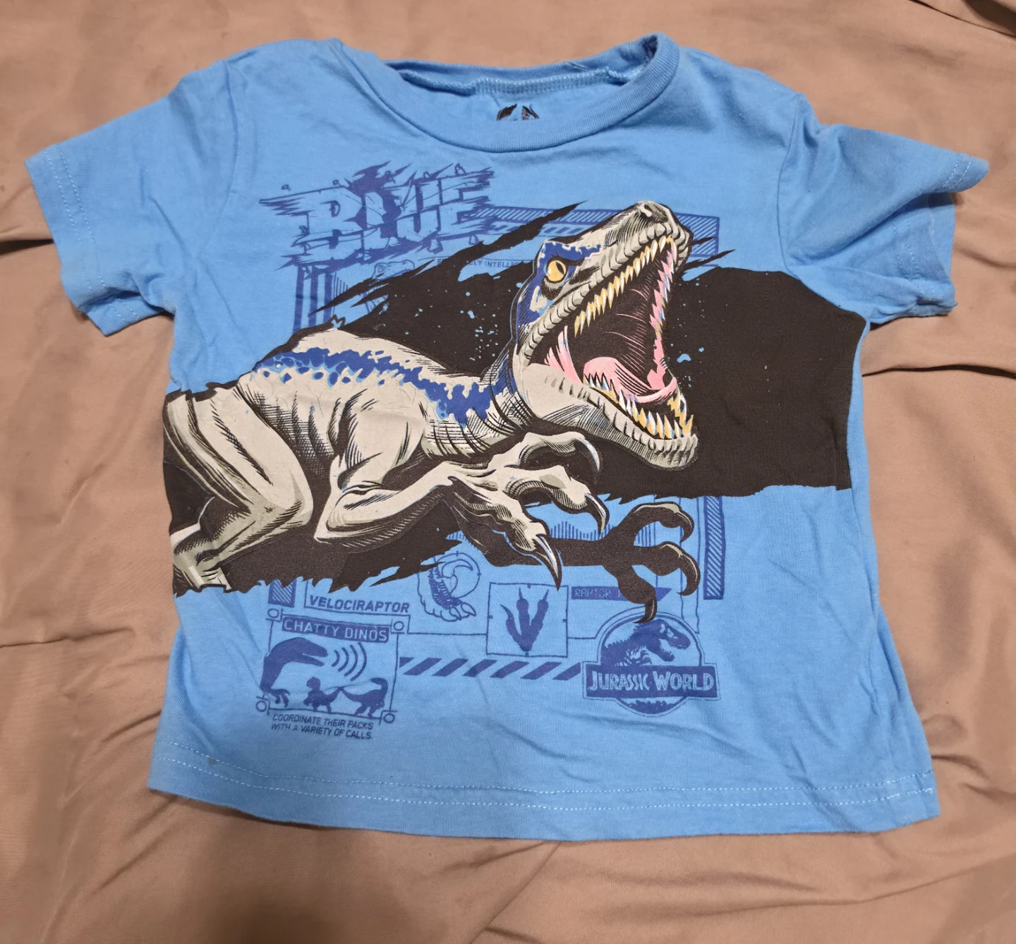 Kids' Blue Jurassic World Velociraptor T-Shirt