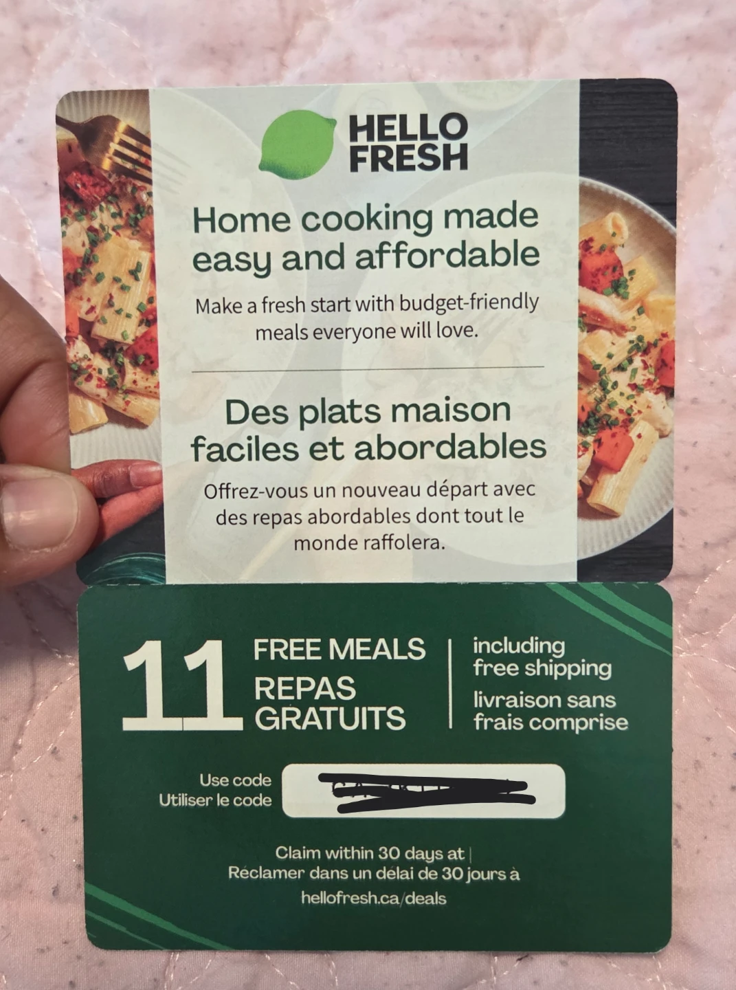 HelloFresh 11 Free Meals & Free Shipping Voucher
