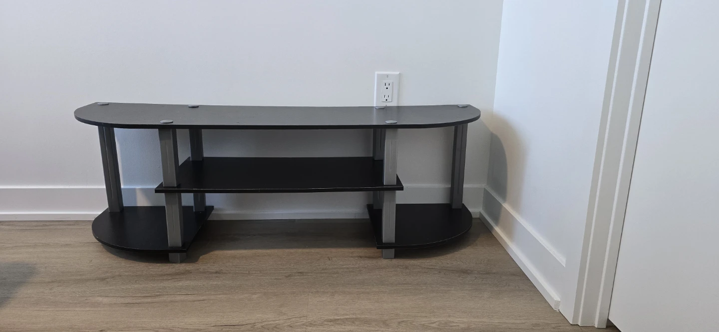 Black 3-Tier TV Stand - photo 3