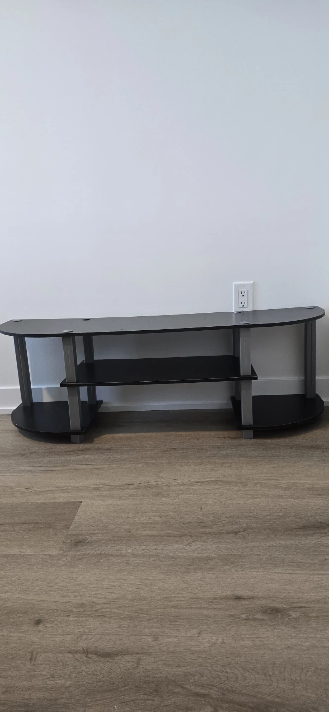 Black 3-Tier TV Stand - photo 4