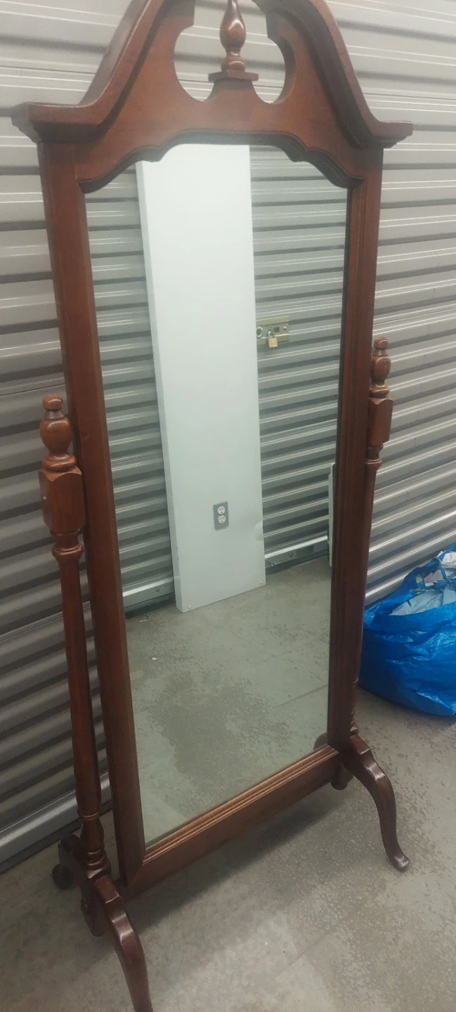 Wooden Cheval Mirror - photo 3