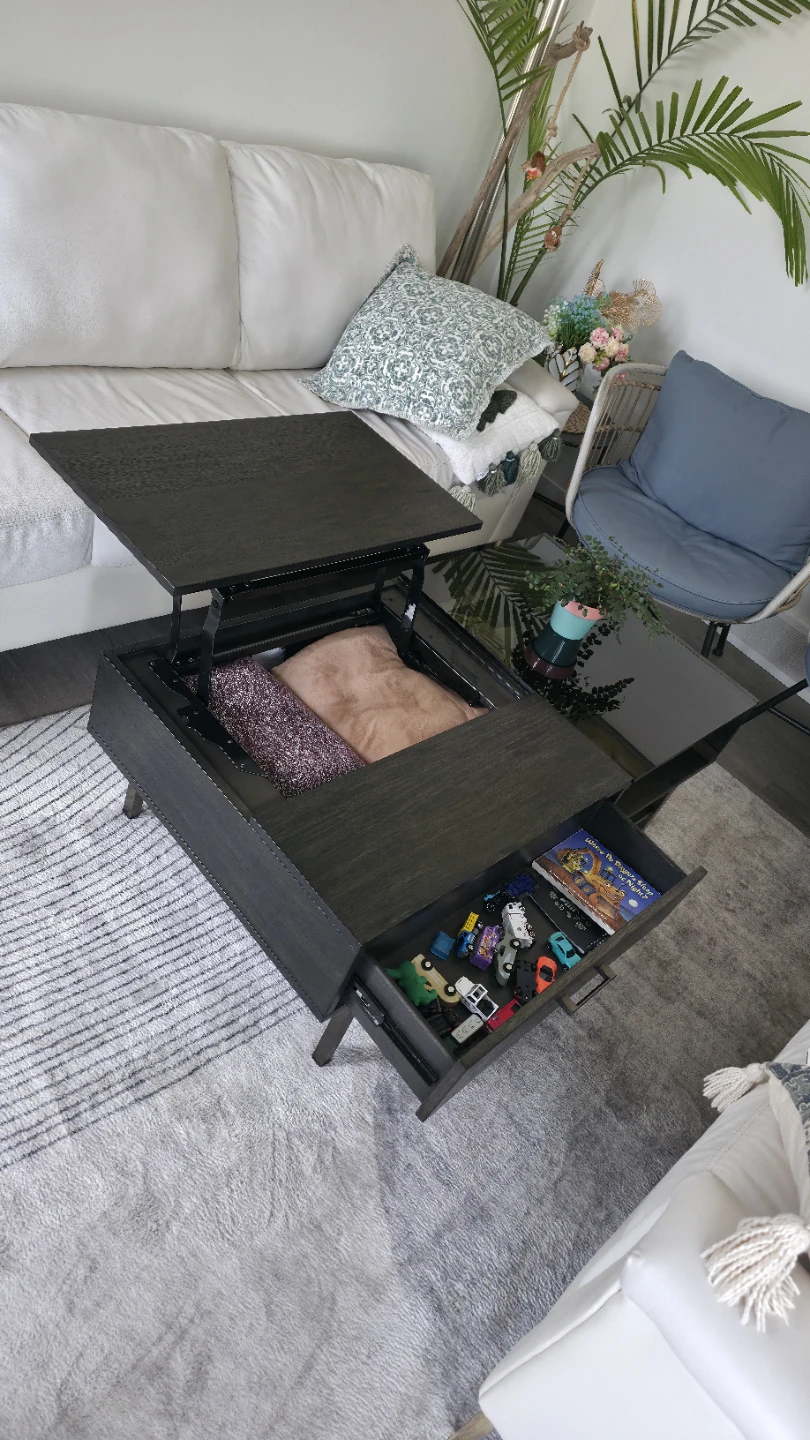 Lift Top Coffee Table with Storage - photo 4