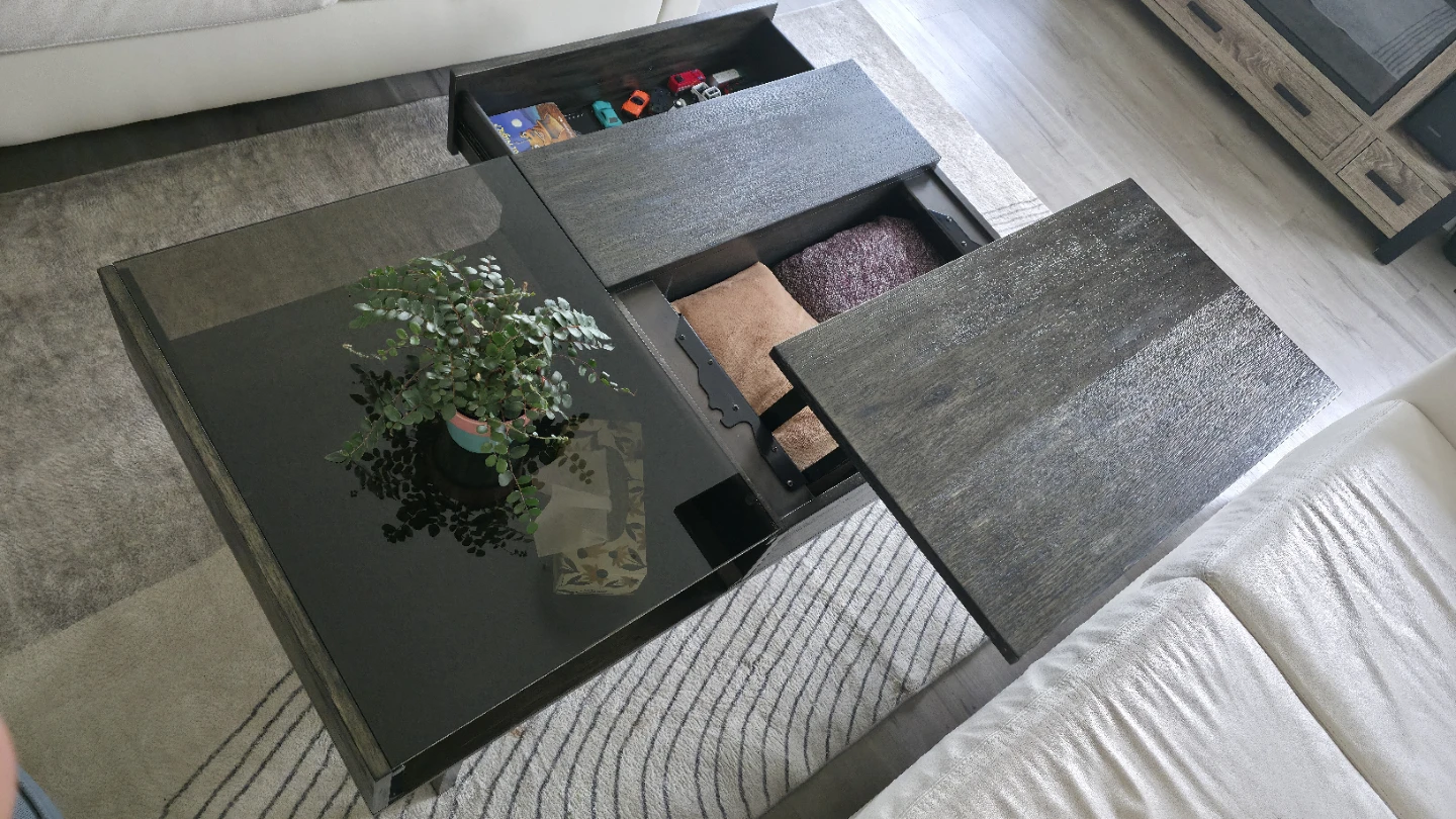 Lift Top Coffee Table with Storage - photo 5