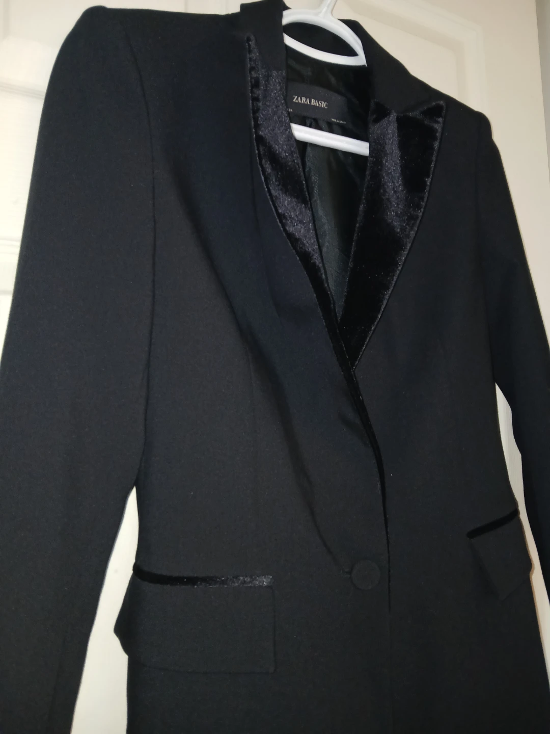 Zara black formal blazer jacket, size extra small (XS) - photo 2