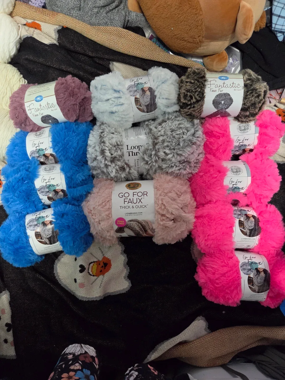 Lion Brand Faux Fur Yarn