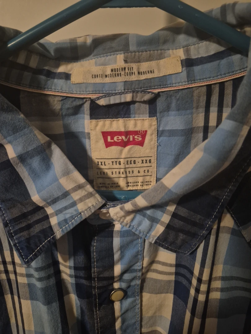Levi's Plaid Short Sleeve Shirt XXL - photo 2