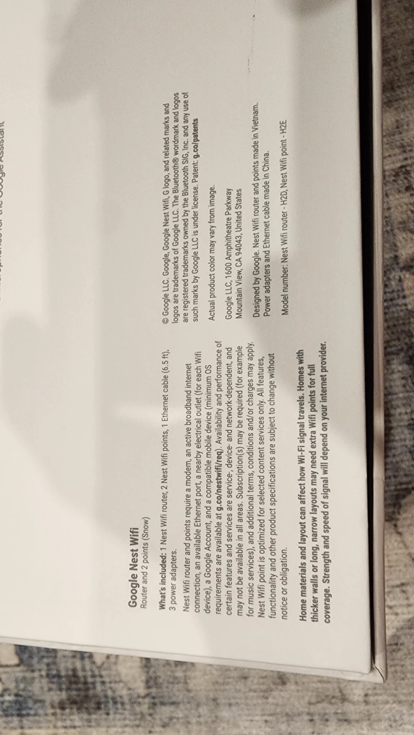 Google Nest Wifi Router and 2 Points (Snow) - photo 2