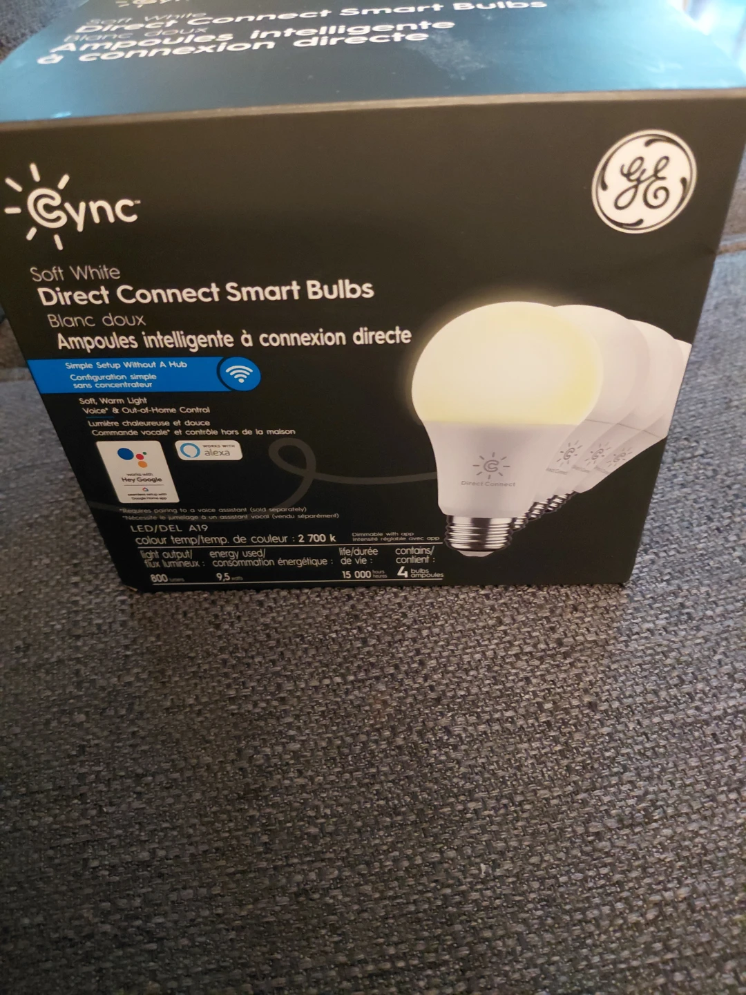 GE Cync Soft White Direct Connect Smart Bulbs (2 Pack)