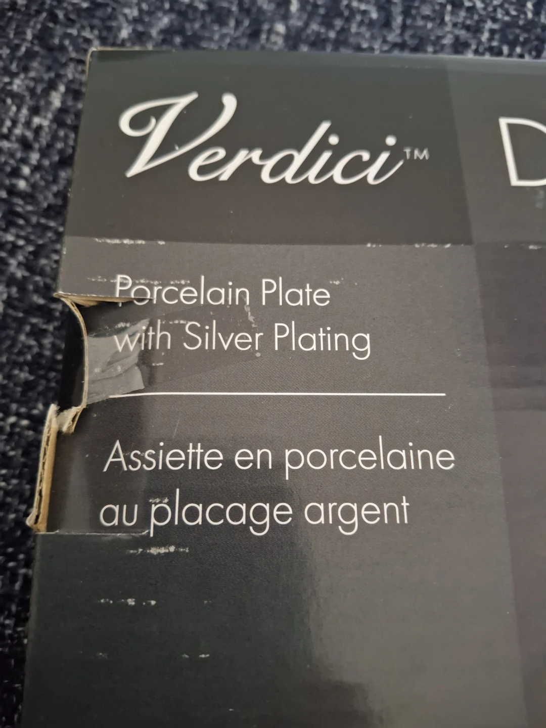 Verdici Design Porcelain Plate with Silver Plating - photo 2