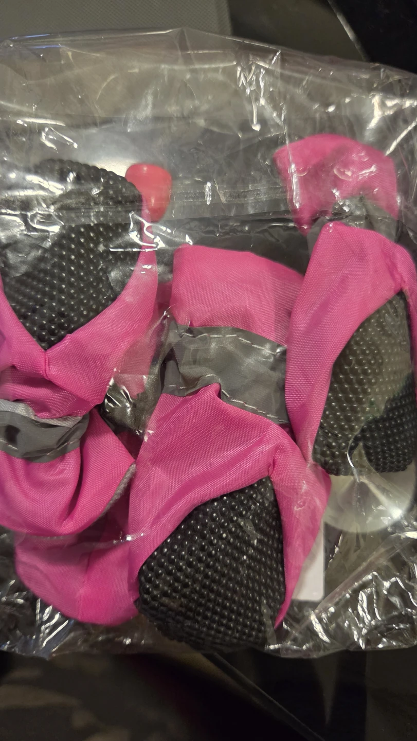 Pink Dog Boots with Non-Slip Soles