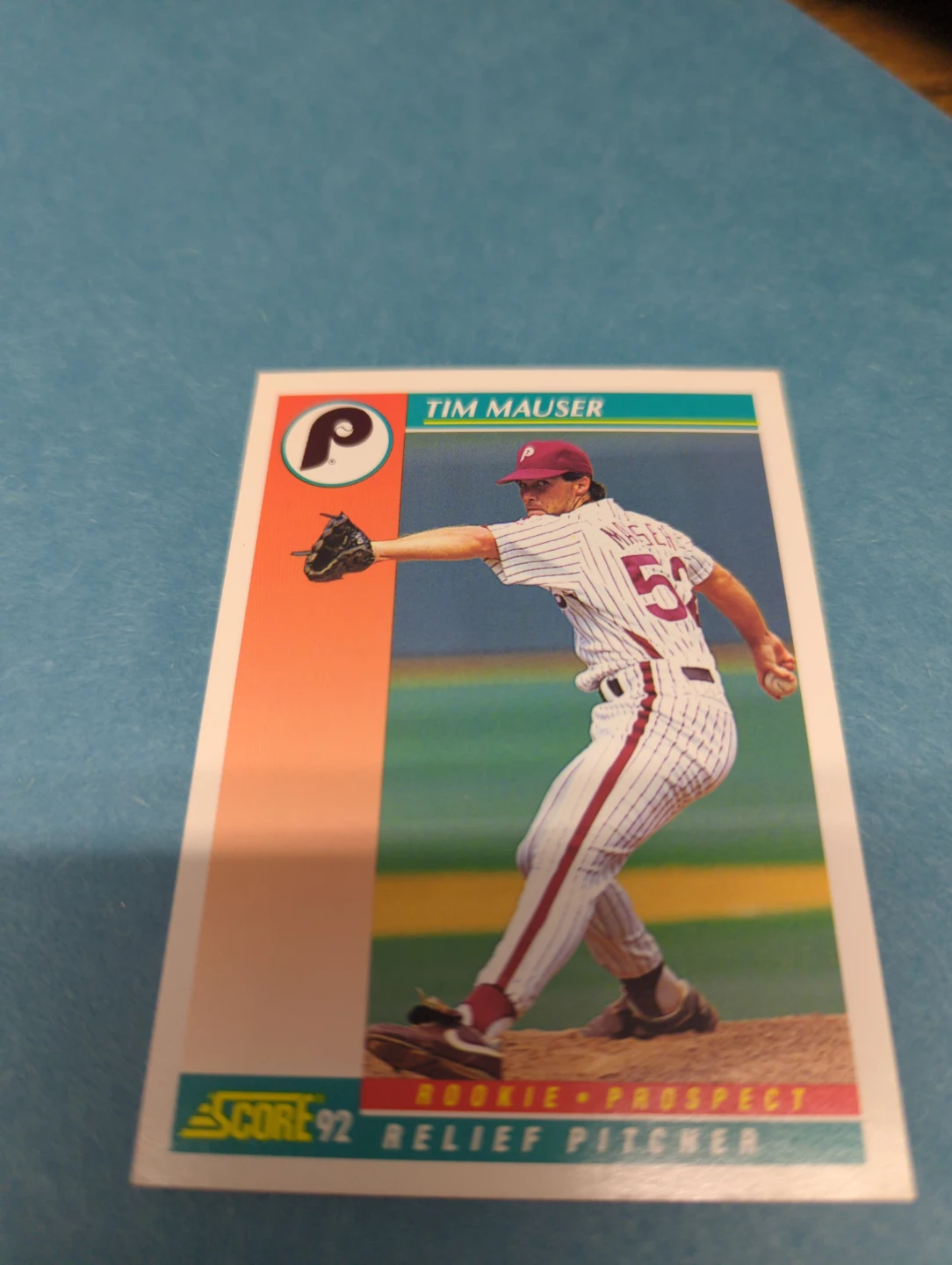 1992 Score Tim Mauser Baseball Card ⚽