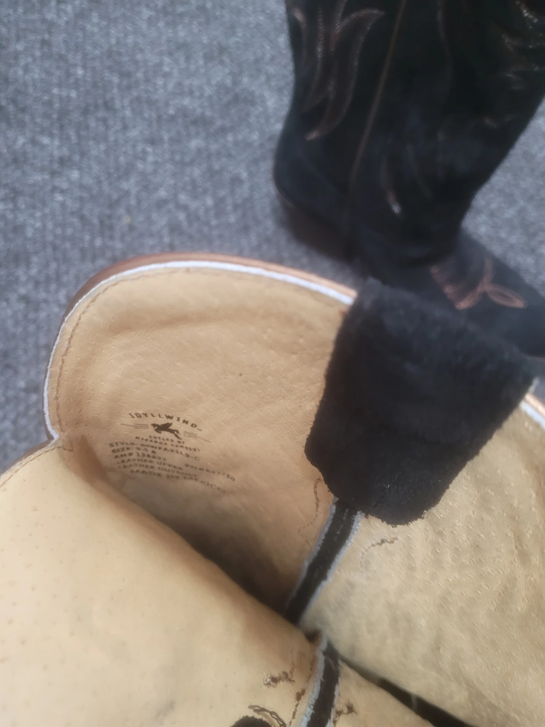 Boot Barn Black Suede Cowboy Boots - photo 4