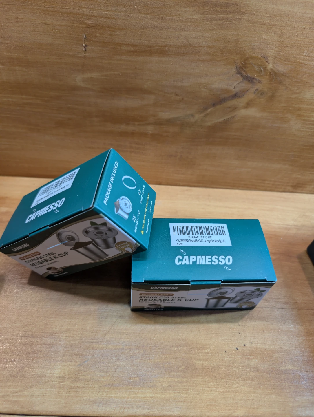 Capmesso Stainless Steel Reusable K Cups for Keurig  (2 Pack) - photo 2