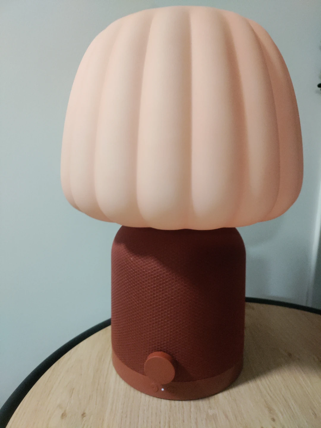 KULGLASS Bluetooth Speaker Lamp - Red Brown/Pink