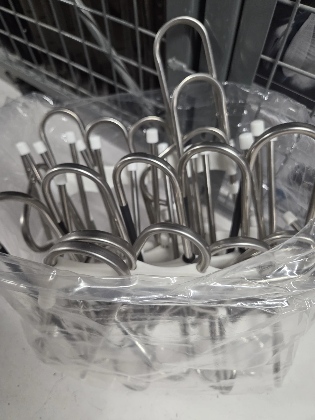 Set of 12 Metal Clothes Hangers with Rubber Grips - photo 2