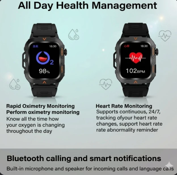 Ola Esporte Smartwatch - Health & Call Features - photo 4