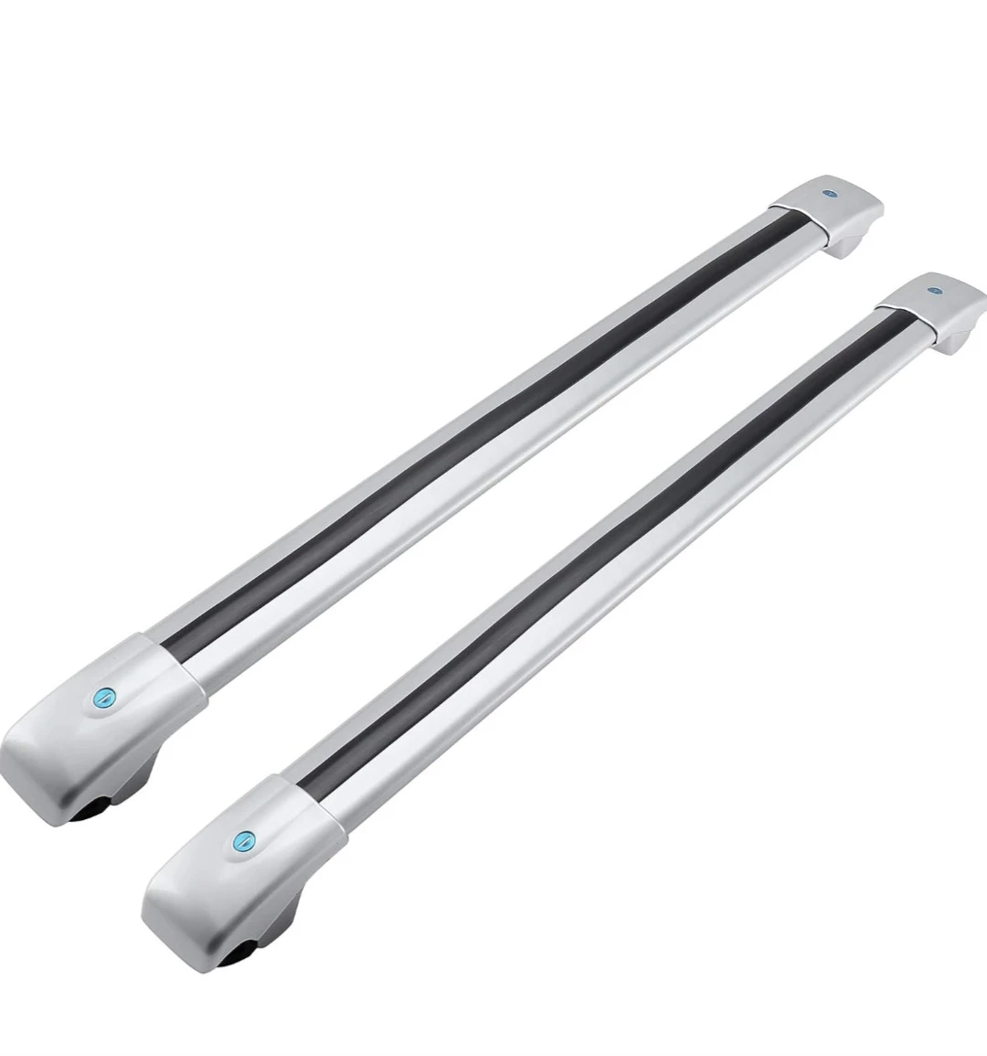 Silver Roof Rack Cross Bars with Keys - photo 3