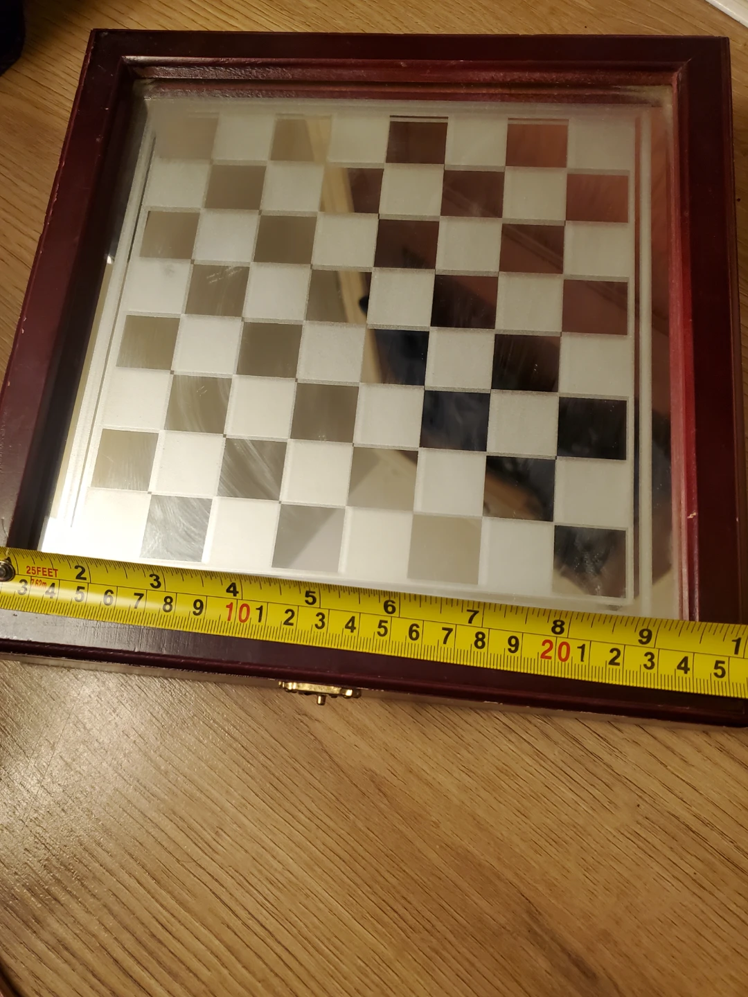 Glass Chess Set with Wooden Box - photo 2