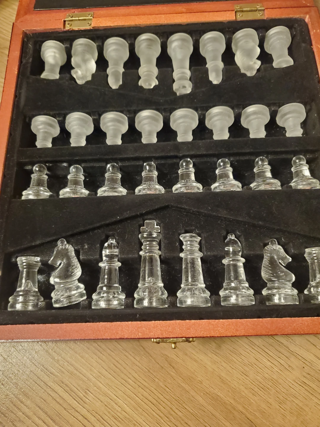 Glass Chess Set with Wooden Box - photo 5