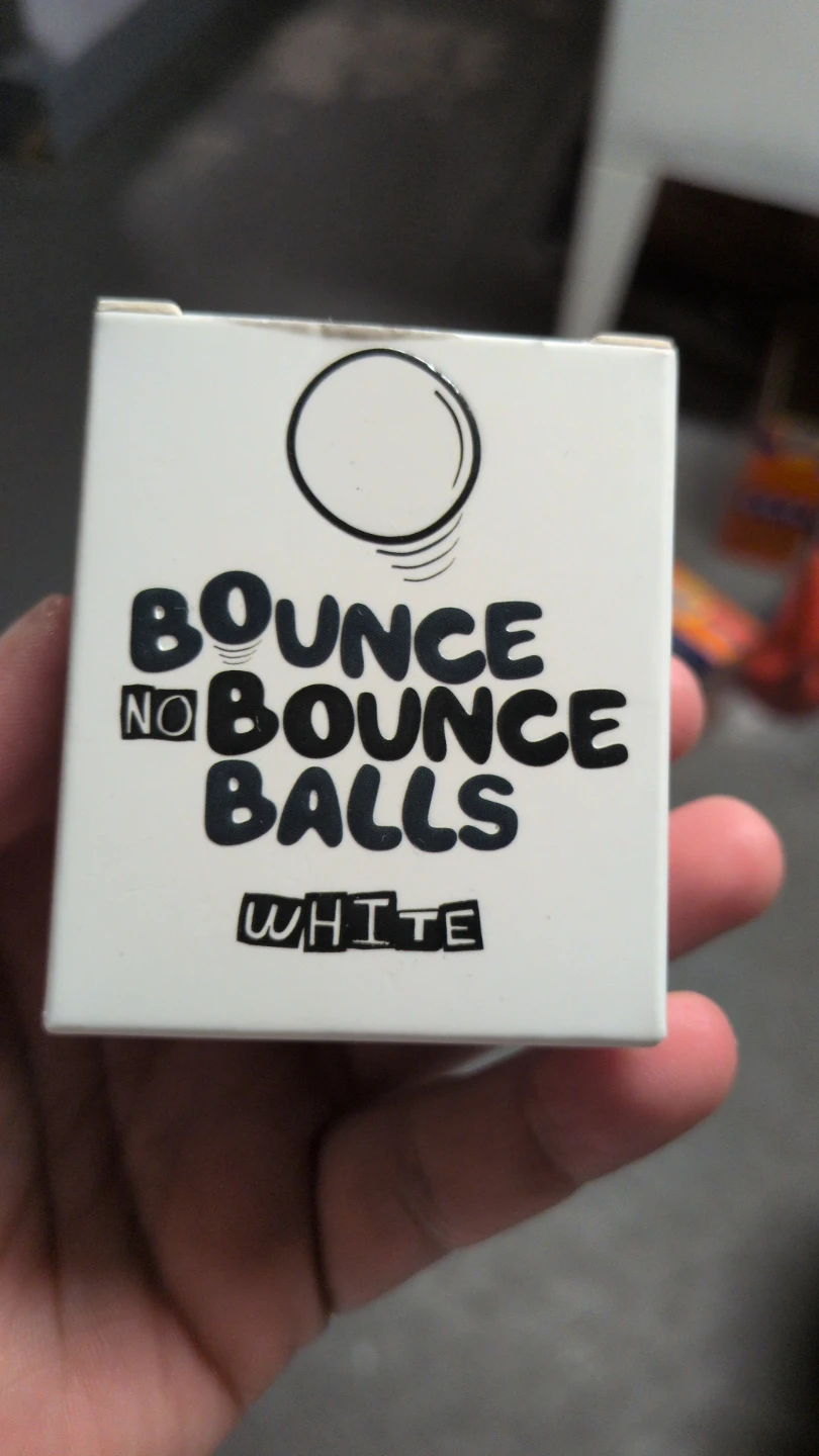 Bounce No Bounce Balls - White