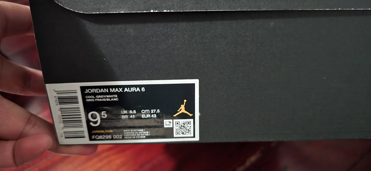 Jordan Max Aura 6 Cool Grey/White Shoes