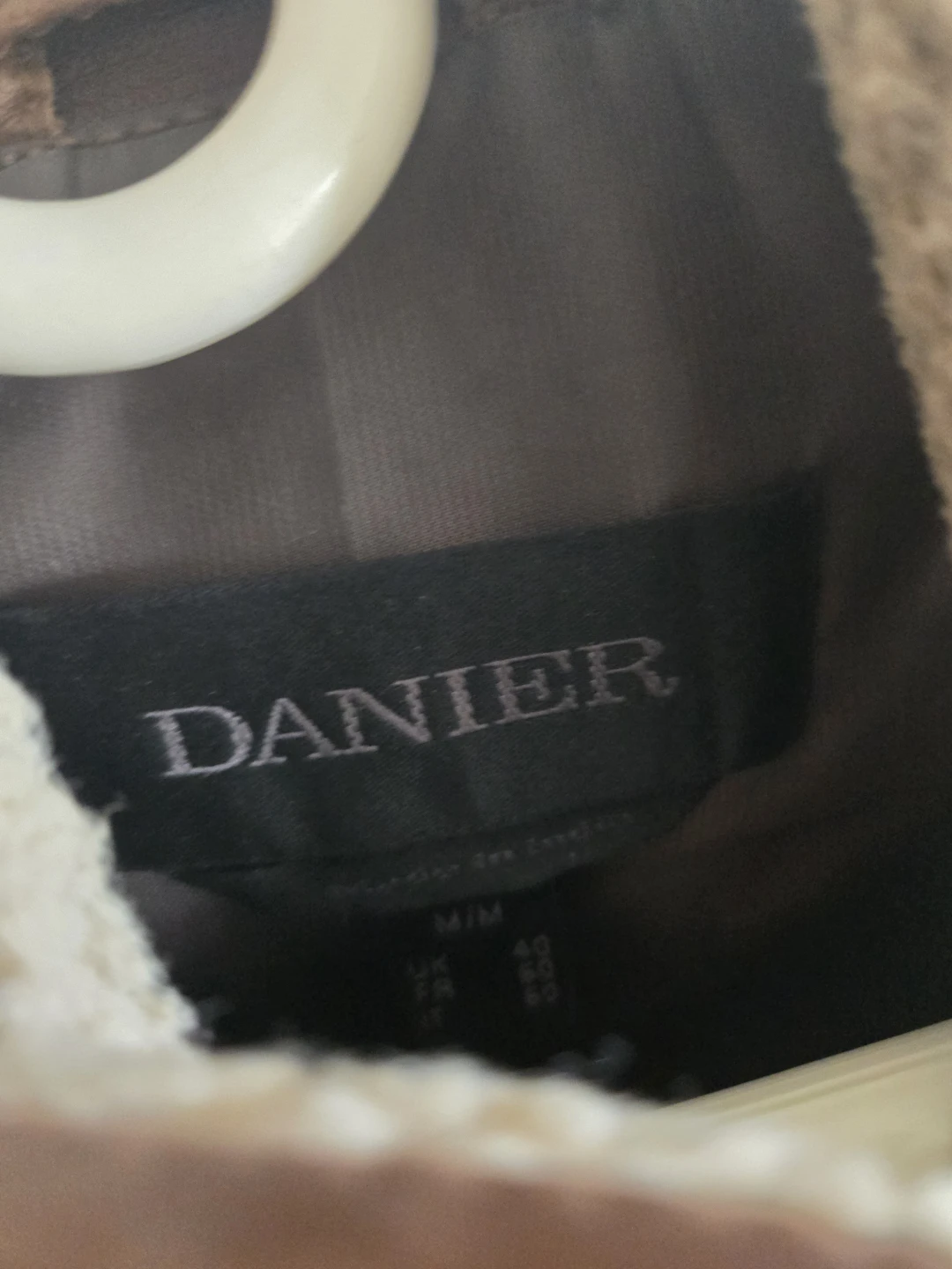 Danier Brown Leather Jacket with Shearling Collar - photo 2