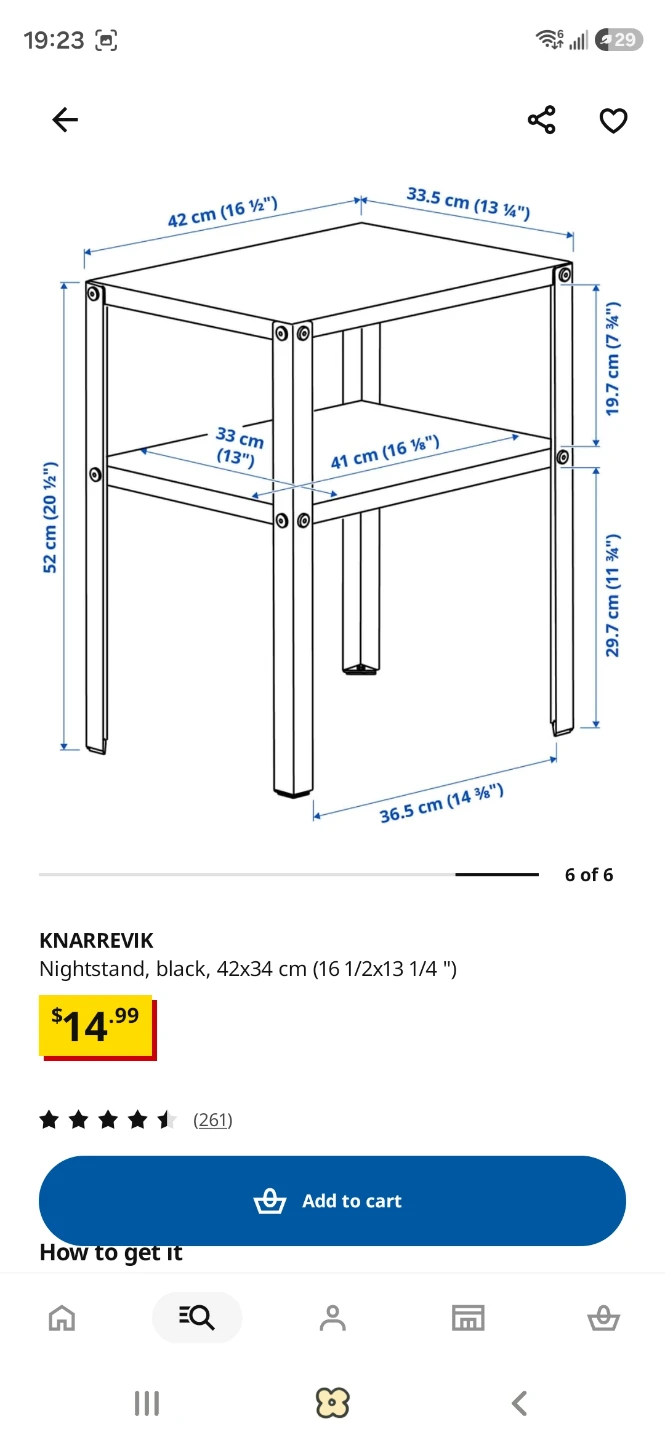 Ikea night stand black - photo 5
