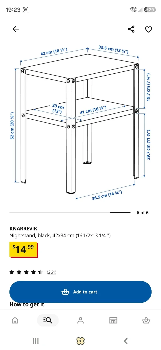 Ikea night stand black - photo 5
