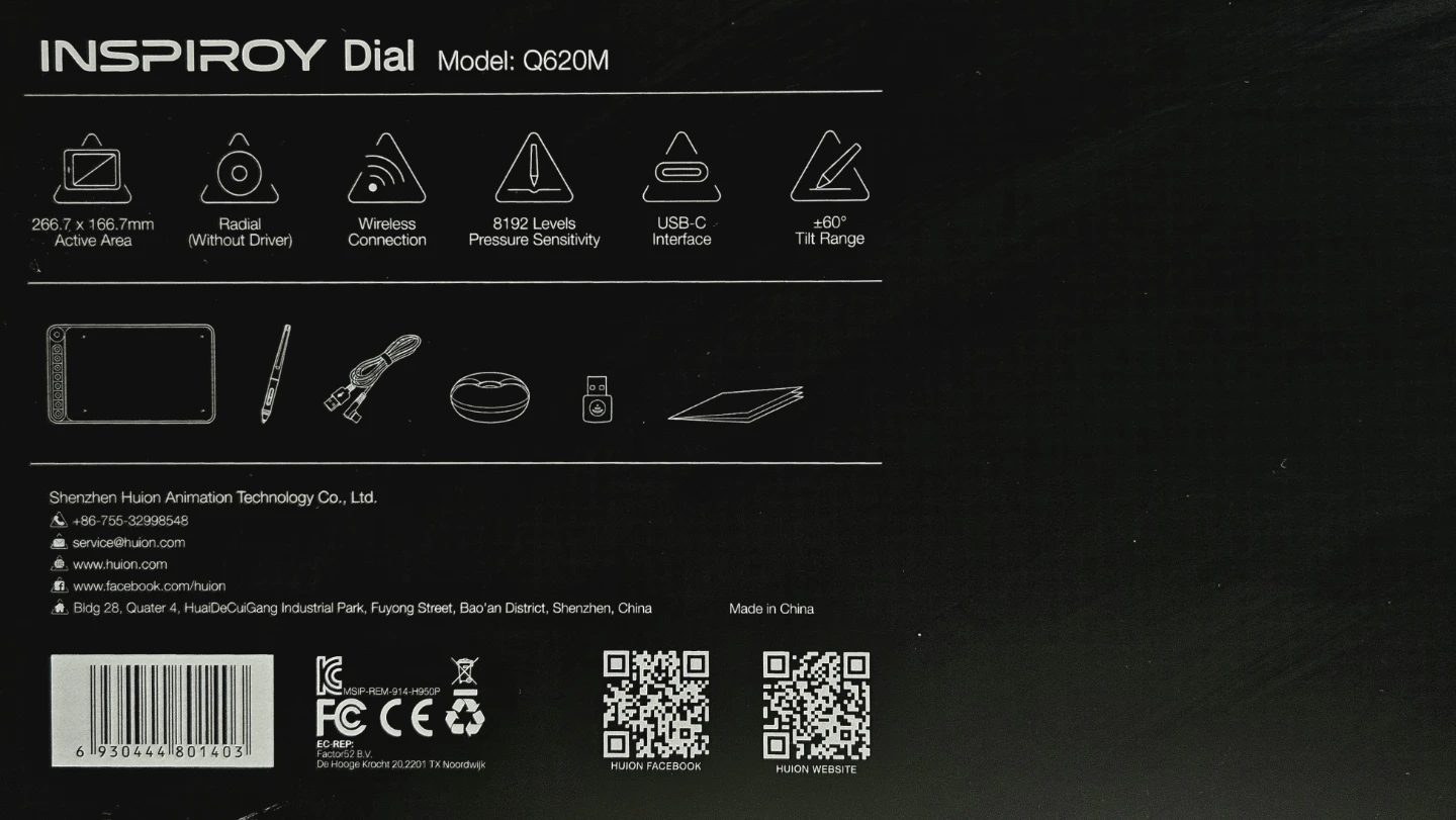 Huion Inspiroy Dial Q620M Creative Pen Tablet - photo 5