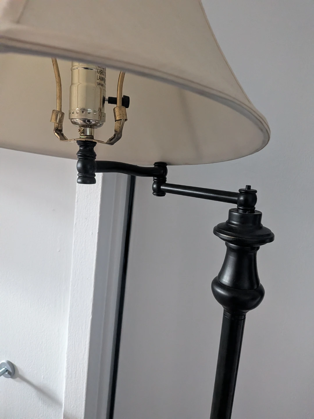 Floor Lamp with Cream Shade - photo 4