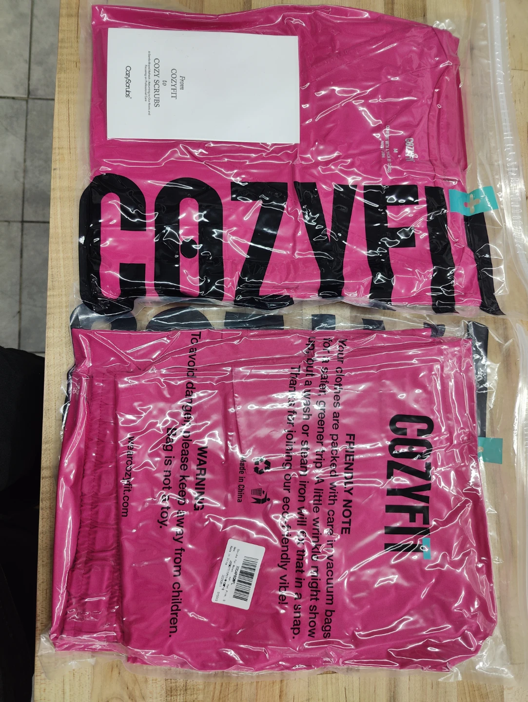 COZYFEET Scrubs Set - Hot Pink - photo 2