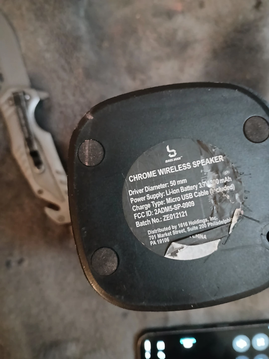 Bass Jax Chrome Wireless Speaker