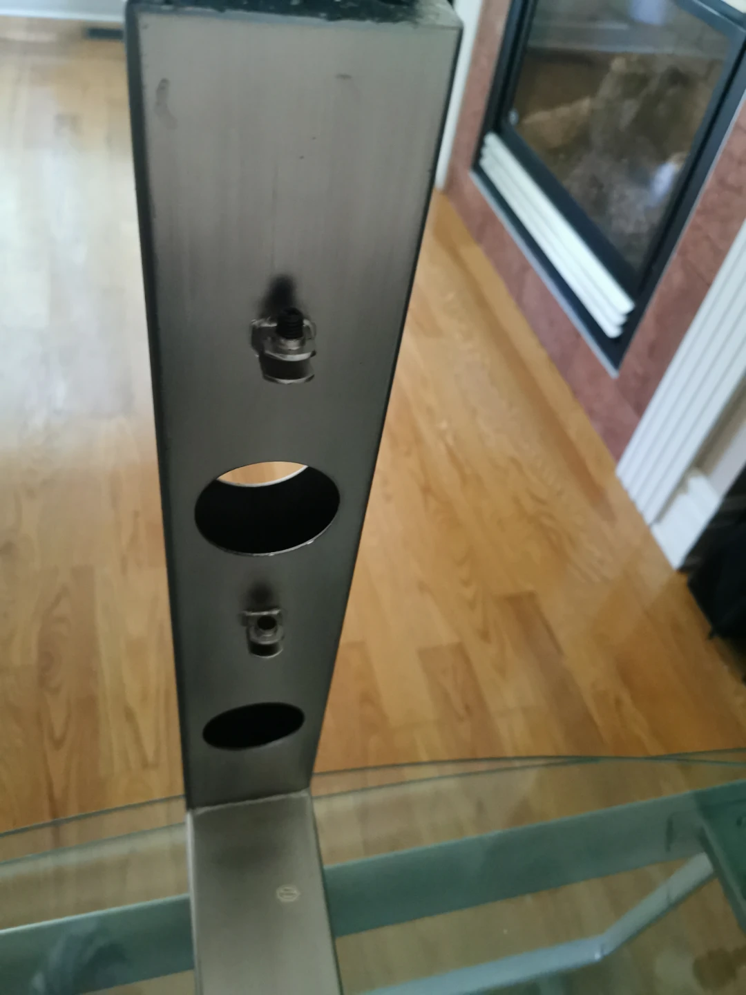 Glass and Metal Coffee Table - photo 2