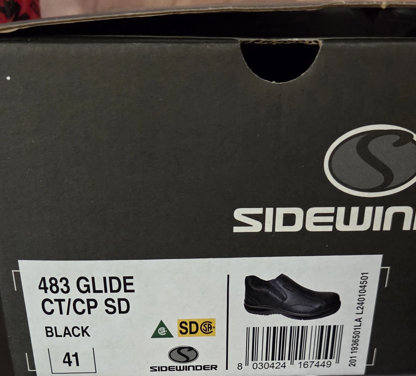 Sidewinder 483 Glide CT/CP SD Shoes - Black - photo 3