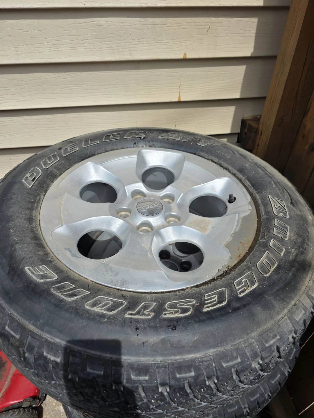 Bridgestone Dueler A/T Tires with Jeep Rims (Set of 5) - photo 5