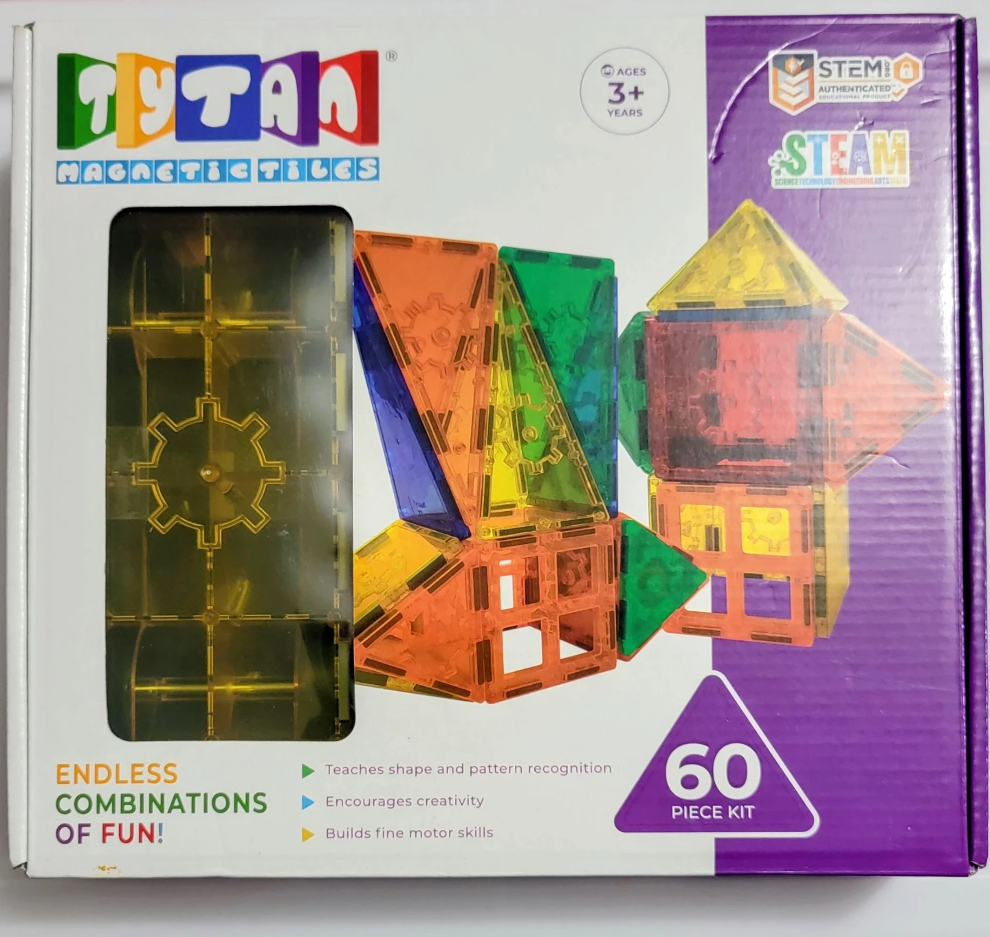 Tytan Magnetic Tiles 60 Piece Kit