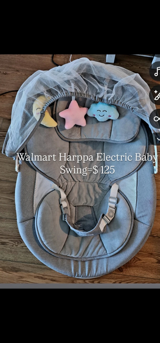 Walmart Harppa Electric Baby Swing